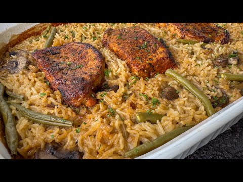 Easy No Peek Pork Chops Casserole | Weeknight Comfort Food Recipe