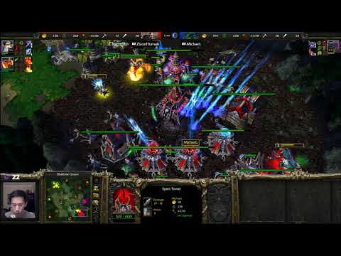 MichaeL (UD) vs Chaemiko (HU) - WarCraft 3 - Old School towers - WC3195