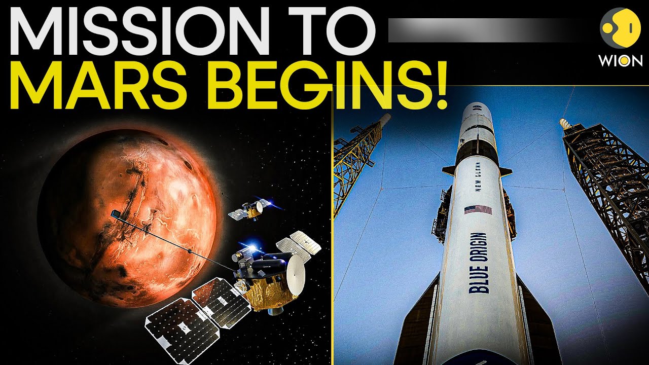 NASA LIVE: Blue Origin Launches NASA Satellites to Mars For an 11-Month Science Mission | WION Live