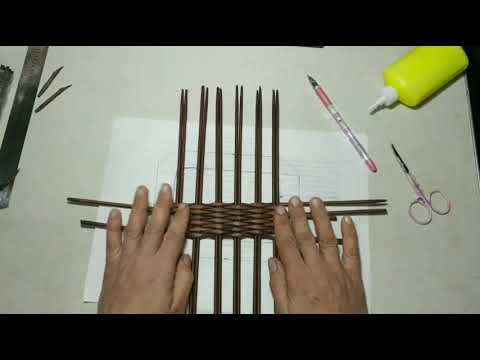 Плетёнка для специй или хлеба. Загибка валик.