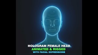 Hologram Male and Female Heads video thumbnail