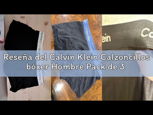 Vídeo relacionado con Calvin Klein Calzoncillos bóxer Hombre Pack de 3 Trunks Ropa Interior, Blanco (White), M