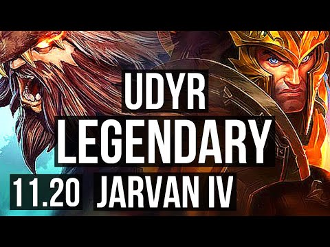 UDYR vs JARVAN IV (JUNGLE) | 14/1/5, Legendary, 1.4M mastery | EUW Diamond | v11.20