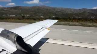 preview picture of video 'Trade Air Embraer 120 - take-off from Dubrovnik, April 2014.'