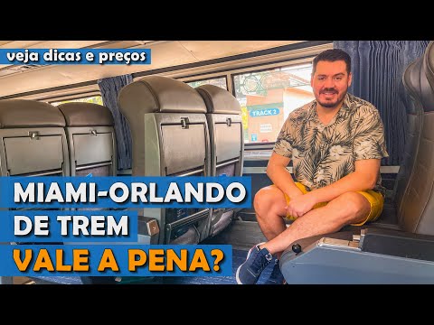 QUANTO CUSTA E COMO É VIAJAR DE TREM DE MIAMI OU FORT LAUDERDALE PARA ORLANDO E DISNEY NA FLORIDA