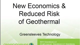 The New Economics and Reduced Risk of Ground Source Heat Pumps