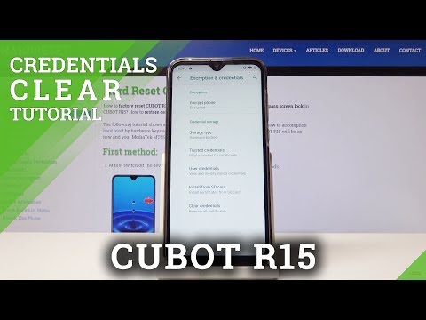 How to Clear Credentials in CUBOT R15 - Delete All Certificates