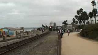 preview picture of video 'Sante Fe Steam Engine 3751 Passing through San Clemente'