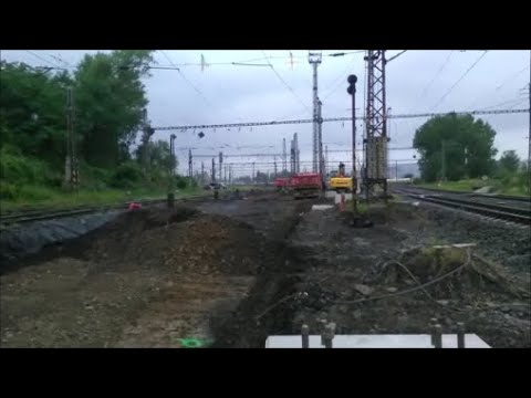 Rekonstrukce trati Beroun - Králův Dvůr, přípravné práce na Plzeňském zhlaví Žst. Beroun