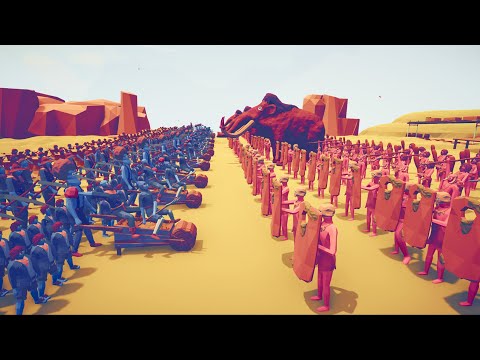 TRIBAL FACTION vs FARMER FACTION - Totally Accurate Battle Simulator TABS