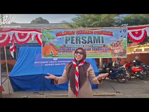 Kegiatan persami di UPT SMPN 1 Buay Sandang Aji