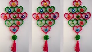 DIY: Plastic Bottle Wall Hanging!!! How to Make Beautiful Wall Hanging With Plastic Bottle & Woolen