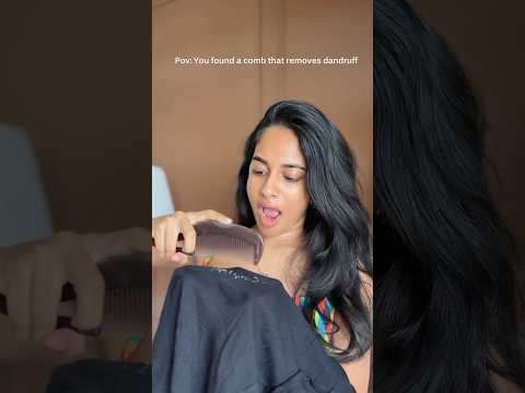 I tried the dandruff removal comb! 🤯