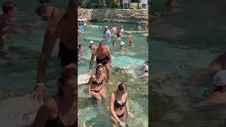 ?️The Wonder Of Pamukkale Cleopatra Pool Best -Wonderful Day??‍♀️ #pamukkale #cleopatra