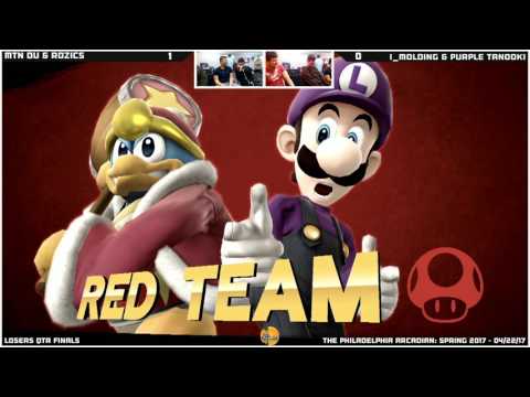 PSPA 2017  Mtn Du & Rozics vs I Molding & PurpleTanooki   Losers Qtr Finals   Smash 4 Doubles