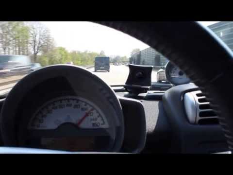 Smart Turbo 84ps auf der Autobahn 160 kmh