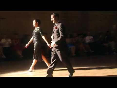  Vanesa Villalba  and  Facundo Piñero  are  dancing  at  England International Tango Festival  in  2018