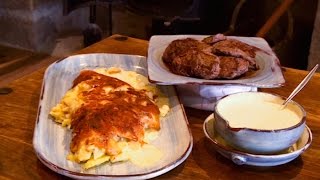 Bœuf de l'Aubrac et pommes de terre au laguiole