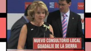 Esperanza Aguirre inaugura el Centro de Salud de Guadalix de la Sierra