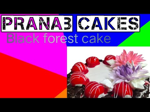 Making of black forest cake in simple steps