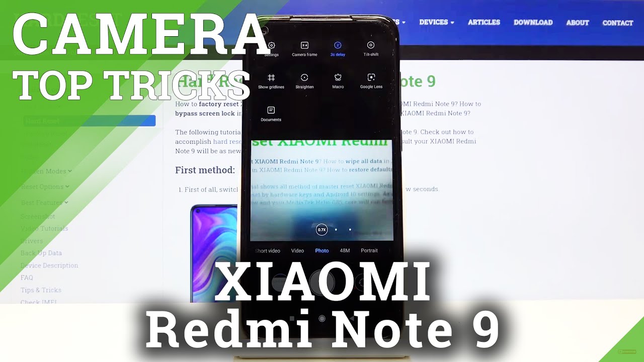 Camera Top Tricks on XIAOMI Redmi Note 9