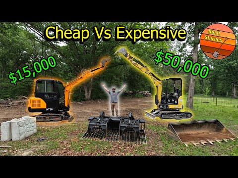 Cheap Vs Expensive 6,000# Mini Excavators!