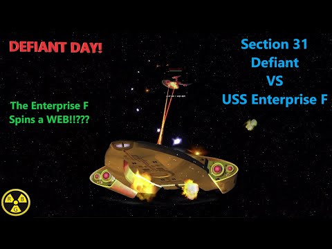 Section 31 Defiant VS USS Enterprise F | DEFIANT DAY | Star Trek Ship Battles | Bridge Commander