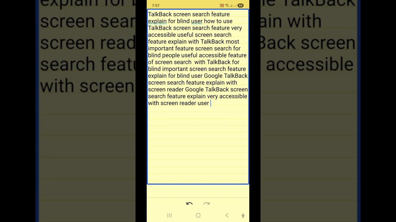 Hidden TalkBack Screen Search is GAME CHANGING! 🤯The EXCLUSIVE TalkBack Trick Every Blind user NEEDS