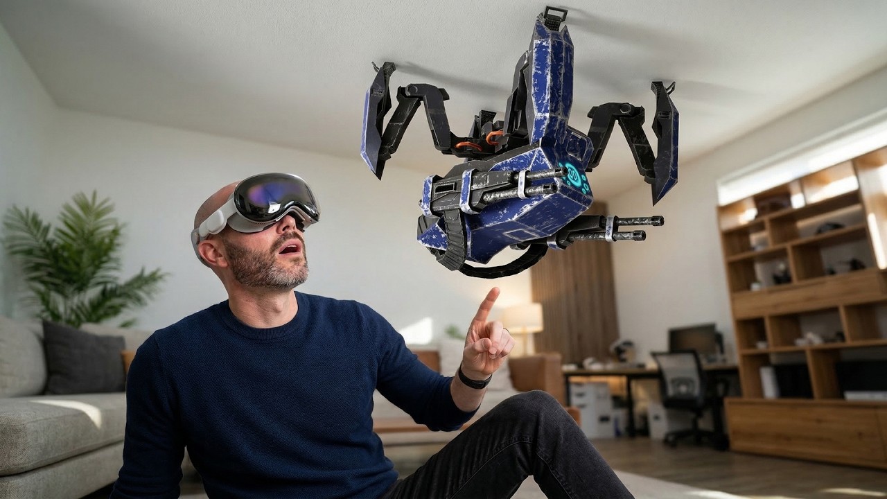 Sardo on Apple Vision Pro (It Just Walked Across My Ceiling...)