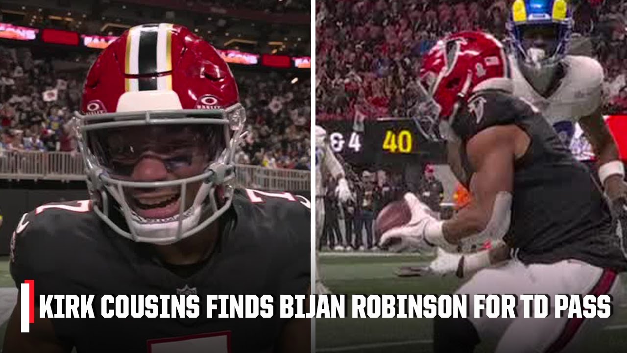Kirk Cousins ➡️ Bijan Robinson TD 😤 Falcons strike first on MNF vs. Rams | NFL on ESPN