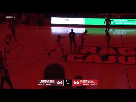 Little Rock vs Louisiana BIZARRE Ending | 2021 College Basketball