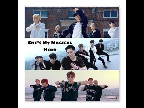 [Mashup] VAV & Be.A & Monsta X "She's My Magical Hero" (Rooftop Ver)