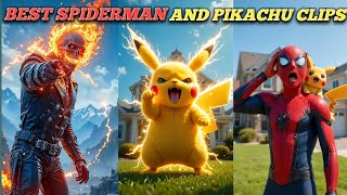 BEST SPIDERMAN AND PIKACHU CLIPS😶‍🌫️ 😱|FUNNY VIDEO
