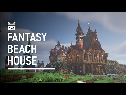 Fantasy Beach House - Minecraft Build Process
