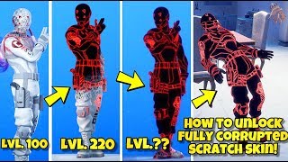 HOW TO UNLOCK FULLY CORRUPTED SCRATCH SKIN STYLE! Fortnite BR (NEW 8 BALL VS SCRATCH STYLE VIRUS)
