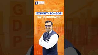 What does India’s export-to-GDP ratio indicate?