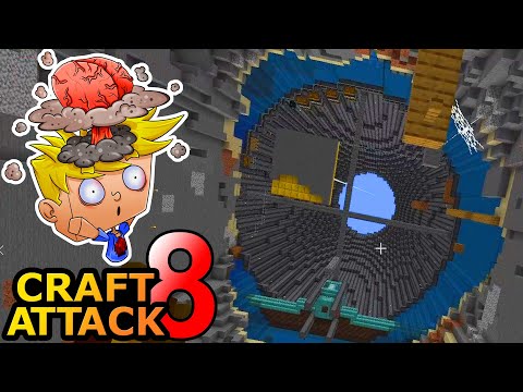 Trymacs paid 100 DIAS & dig the tower to the BEDROCK! - Minecraft Craft Attack 8 #54