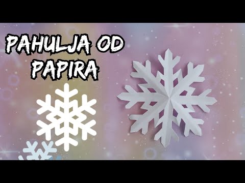 PAHULJA OD PAPIRA ❄️ / How to make a paper snowflake (easy DIY tutorial) 