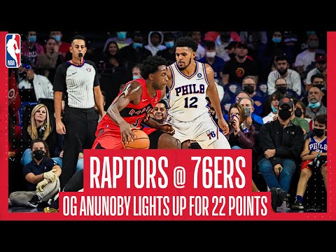 OG Anunoby was HOT for the Toronto Raptors 🔥 Catch all 22 of his points against the 76ers!