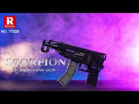 Reobrix 77029 Scorpion MachineGun -  Skorpion Maschinenpistole Weapons Collection Waffenkollektion