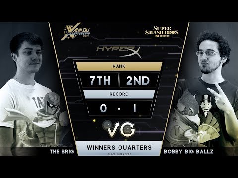 XCS Finals SSBM -  BBB (Falco) Vs.  The Brig (Captain Falcon) Smash Melee Winners Quarters