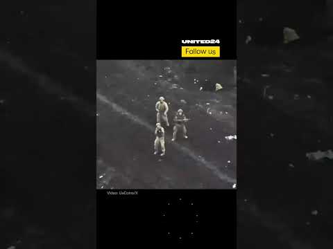 Russian Soldiers Thought They Had Escaped From the Battle Unscathed. Ukrainian Drone Caught Them