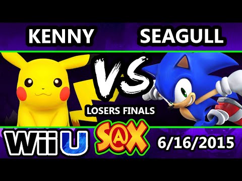 S@X 102 - Kenny (Pikachu) Vs. NS | Seagull (Sonic) SSB4 Losers Finals - Smash Wii U - Smash 4