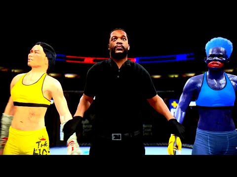Bruce Lee woman vs. Huggy Wuggy - EA Sports UFC 4