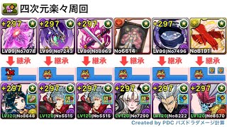 【四次元の探訪者周回】イナハドラー周回編成【代用多数】