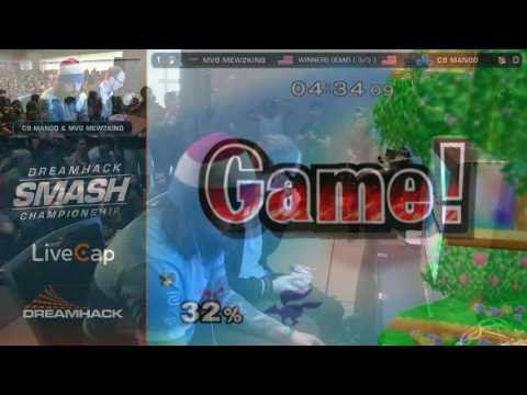 Dreamhack Smash 2016 - COG|Mew2king (Marth) vs C9 Mango (Fox) - Winners Semi Top 6 [Melee]