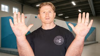 World's Largest hands try climbing...