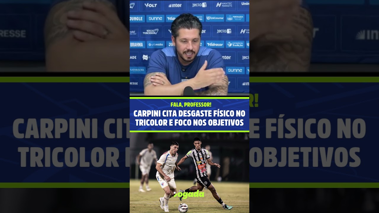 Imagem da notícia Carpini lamenta derrota do Fortaleza fora de casa e cita desgaste físico do elenco