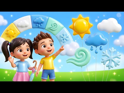 Weather Song for Kids | Learn Seasons & Weather | Nursery Rhymes | Rishik Films #kids