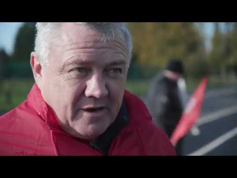 SIPTU members in GoSafe striking for respect and fairness at work.